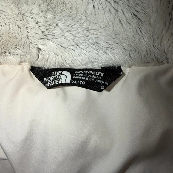 The North Face Kids Beige Teddy Jacket Jackets & Coats